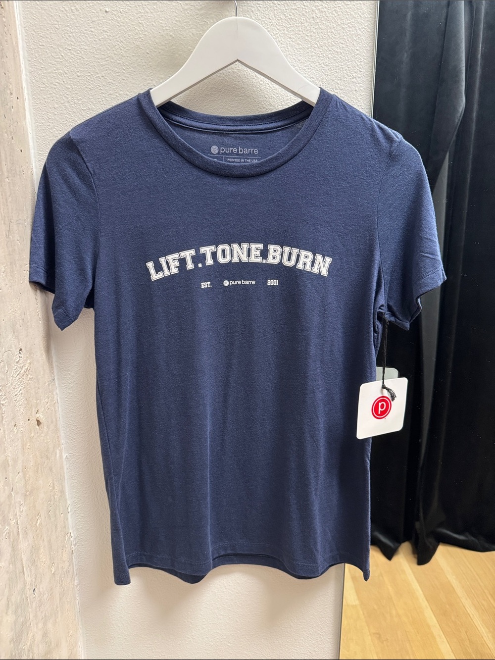Pure Barre Navy 'Lift Tone Burn' Short Sleeve Tee
